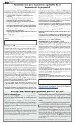 Document preview: Formulario 50-195-S Procedimientos Para La Protesta Y Apelacion De Los Impuestos De La Propiedad - Texas (Spanish)