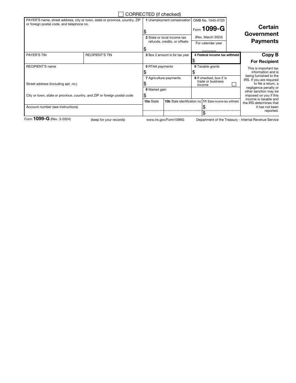 IRS Form 1099-G Certain Government Payments, Page 4