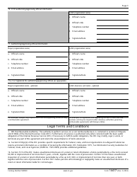 IRS Form 14417 Reimbursable Agreement - Non-federal Entities (State and Local Governments, Foreign Governments, Commercial Organizations, and Private Businesses), Page 3