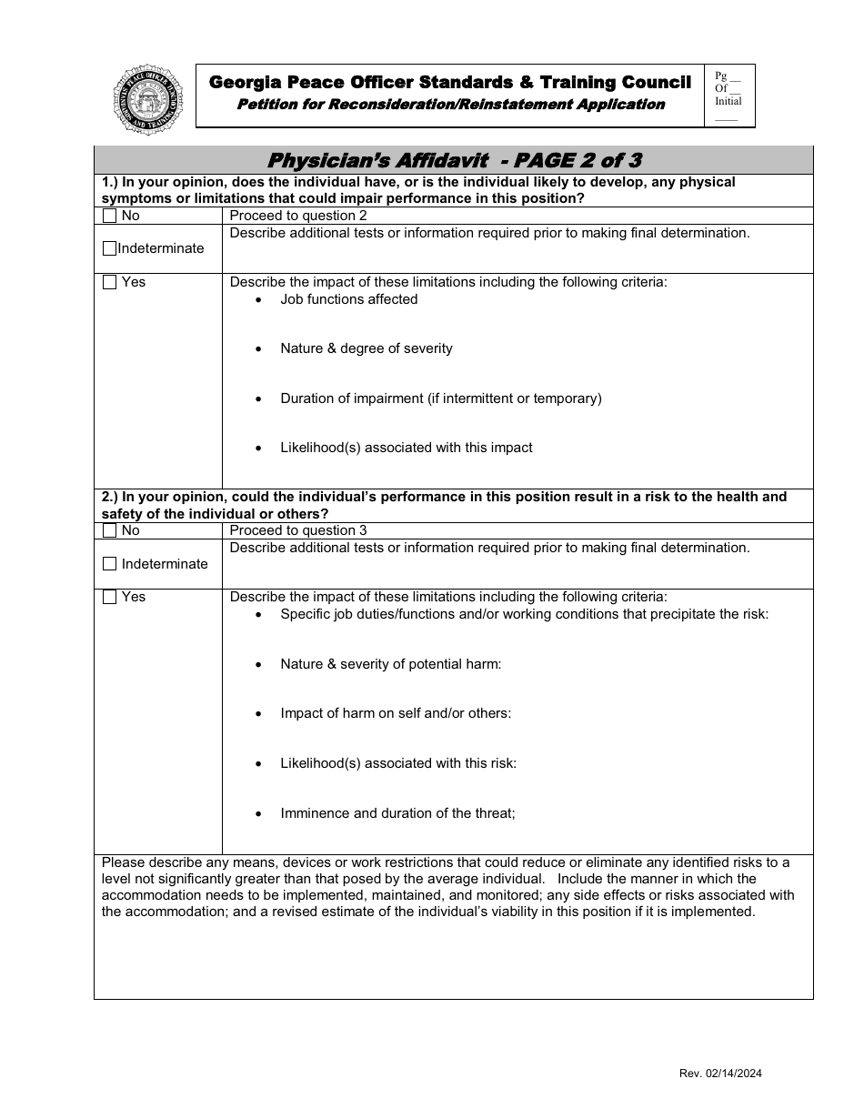 Petition for Reconsideration / Reinstatement Application - Georgia (United States), Page 12