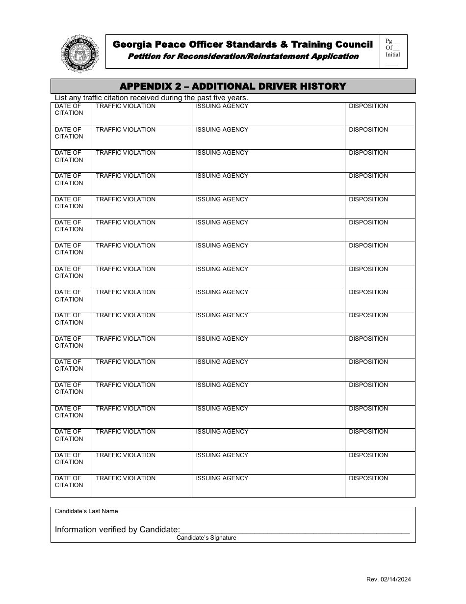 Petition for Reconsideration / Reinstatement Application - Georgia (United States), Page 15