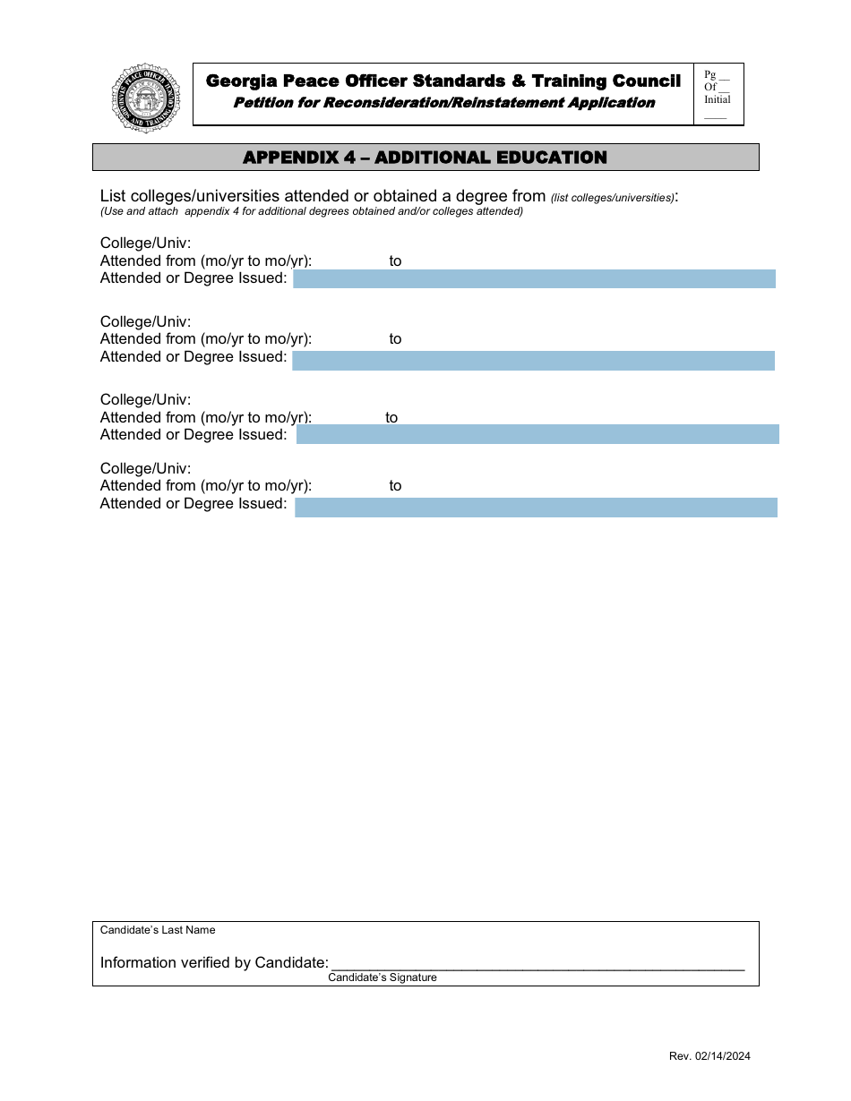 Petition for Reconsideration / Reinstatement Application - Georgia (United States), Page 17