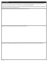 Forme NWT9156 Demande De Subvention De Base Au Titre De L&#039;aide Provisoire a La Gestion DES Ressources - Northwest Territories, Canada (French), Page 3