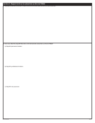 Forme NWT9154 Rapport De Fin D&#039;exercice - Programme D&#039;aide Provisoire a La Gestion DES Ressources (Irma) - Northwest Territories, Canada (French), Page 2