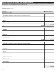 Forme NWT9154 Rapport De Fin D&#039;exercice - Programme D&#039;aide Provisoire a La Gestion DES Ressources (Irma) - Northwest Territories, Canada (French), Page 5