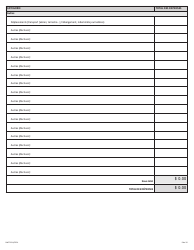 Forme NWT9154 Rapport De Fin D&#039;exercice - Programme D&#039;aide Provisoire a La Gestion DES Ressources (Irma) - Northwest Territories, Canada (French), Page 9