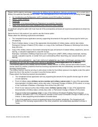 TDLR Form MIL-LIC-001-E Military Service Member, Military Veteran, or Military Spouse Supplemental Application - Texas, Page 2