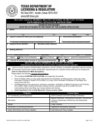 TDLR Form MIL-LIC-001-E Military Service Member, Military Veteran, or Military Spouse Supplemental Application - Texas, Page 5