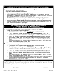 TDLR Form MIL-LIC-001-E Military Service Member, Military Veteran, or Military Spouse Supplemental Application - Texas, Page 6