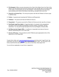 Instructions for Responding to a Petition for Divorce - With Children - Kansas, Page 3