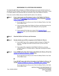 Instructions for Responding to a Petition for Divorce - With Children - Kansas, Page 4
