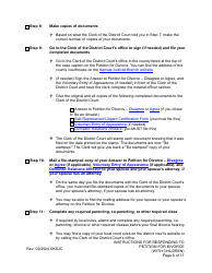 Instructions for Responding to a Petition for Divorce - With Children - Kansas, Page 6