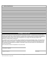 TDLR Form BAC140N Barber and Cosmetology Examination Development Committee Application - Texas, Page 3