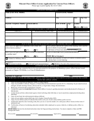 Missouri Peace Officer License Application for Veteran Peace Officers - Missouri, Page 2