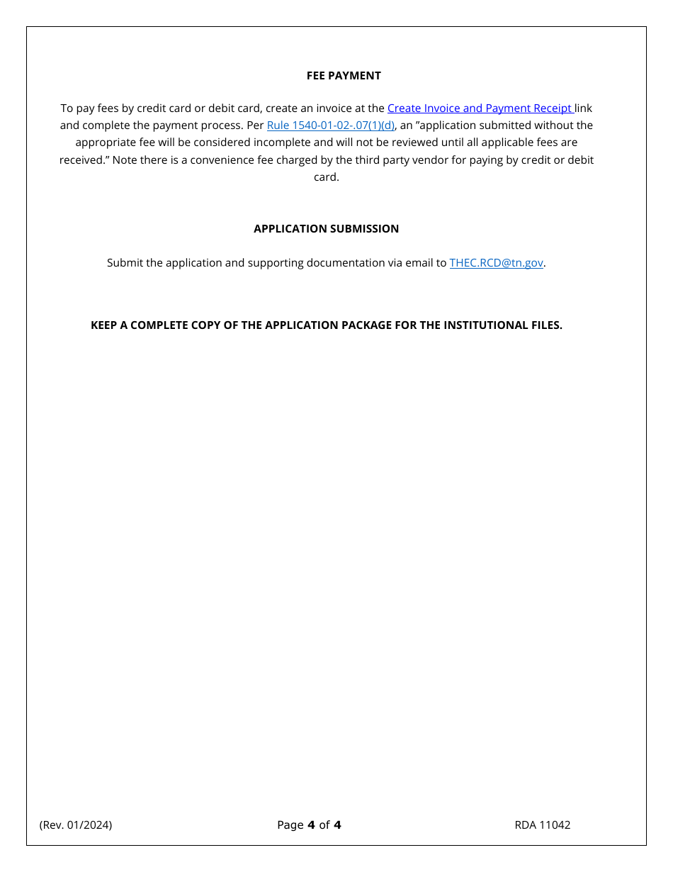 Exemption Determination Request - Tennessee, Page 4