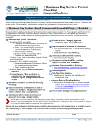 7 Business Day Review Permit Checklist - Commercial Plan Review - City of Austin, Texas