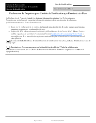 Solicitud Para Cambio De Zonificacion/Enmienda De Plan - City of San Antonio, Texas (Spanish), Page 9