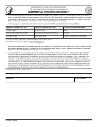 Document preview: Form PHS-6373 Extramural Training Agreement