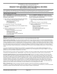 Form PHS-6380 Request for Uniformed Services Medical Records, Page 2