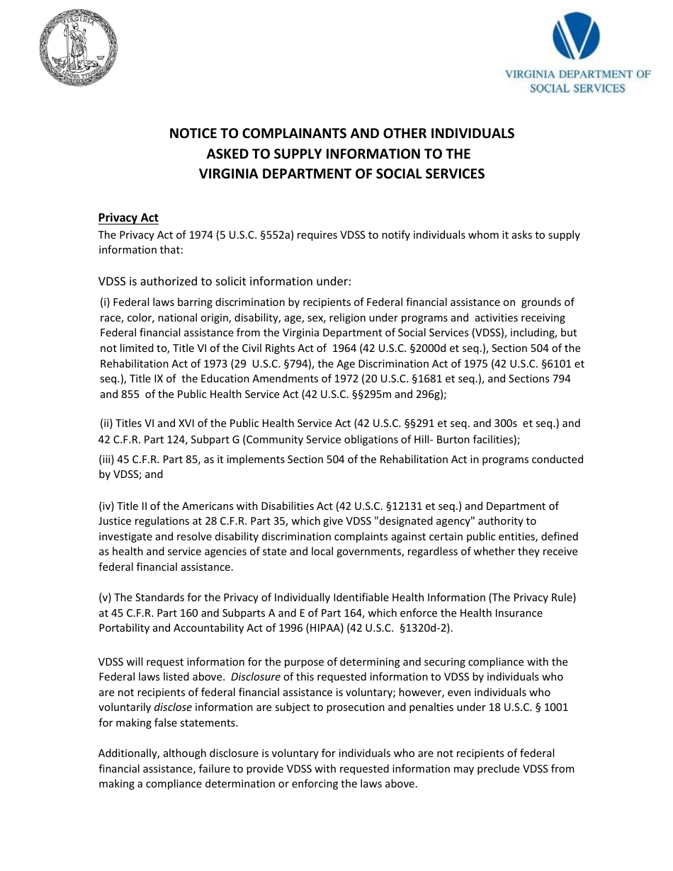 Information Privacy Complaint - Virginia, Page 5