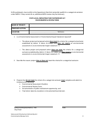 State-Local Infrastructure Partnership Act Environmental Review Form - Montana, Page 2