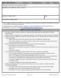 Form MSC2093 Request for Access to Records - Oregon, Page 2