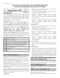 Form 5092 Sales, Use and Withholding Taxes Amended Monthly/Quarterly Return - Michigan, Page 2