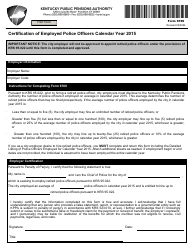 Document preview: Form 6769 Certification of Employed Police Officers - Kentucky
