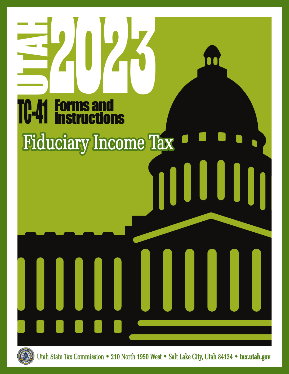Instructions for Form TC-41 Utah Fiduciary Income Tax Return - Utah, Page 1