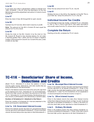 Instructions for Form TC-41 Utah Fiduciary Income Tax Return - Utah, Page 23