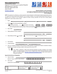 Form A450-TAPPR_CERT Tattooer Apprentice Certification Application - Virginia, Page 13