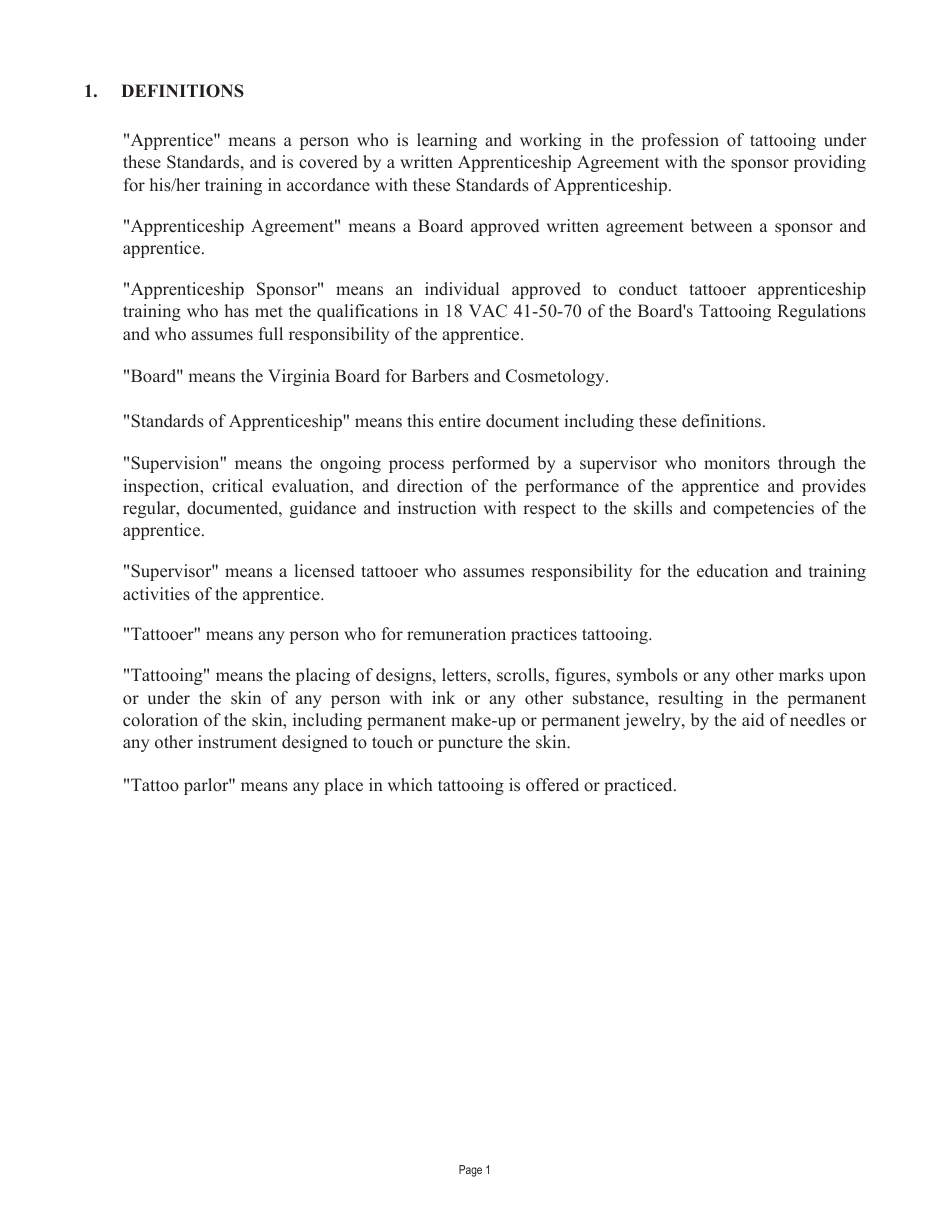 Form A450-TAPPR_CERT Tattooer Apprentice Certification Application - Virginia, Page 4