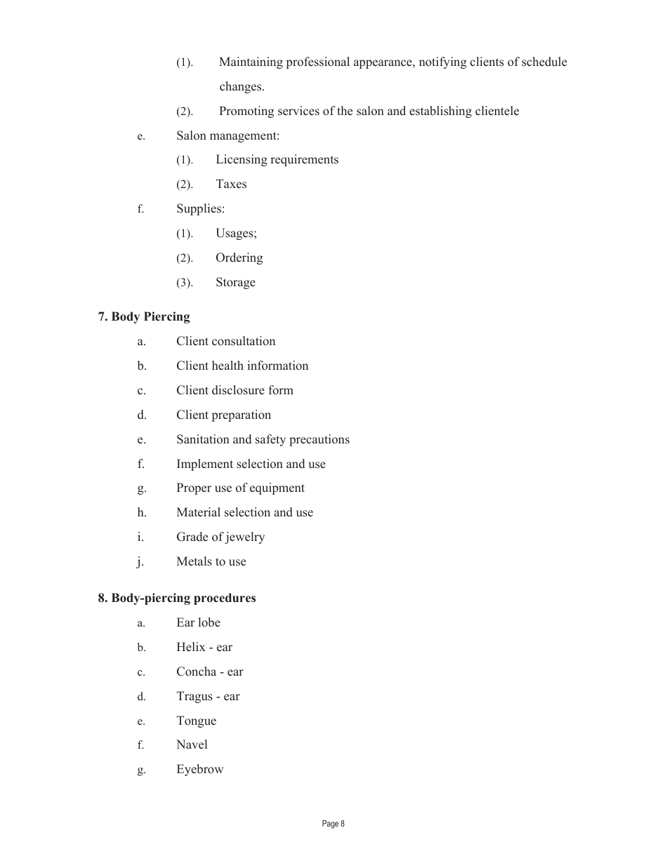 Form A450-BP_SOA Body-Piercing Apprentice Certification Application - Virginia, Page 11