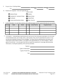 Form 7576 Notification Form for Transporters of Solid Waste - Louisiana, Page 2