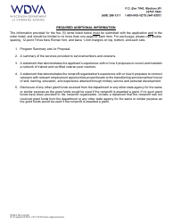 Form WDVA2216 Grant Application - Veterans Employment and Transition Support Grant Program - Wisconsin, Page 5