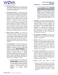 Form WDVA2216 Grant Application - Veterans Employment and Transition Support Grant Program - Wisconsin, Page 8