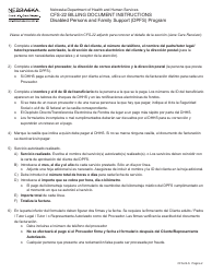 Formulario CFS-22-S Documento De Facturacion - Programa De Apoyo a Las Personas Con Discapacidad Y a Las Familias - Nebraska (Spanish), Page 2