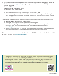 Formulario CFS-22-S Documento De Facturacion - Programa De Apoyo a Las Personas Con Discapacidad Y a Las Familias - Nebraska (Spanish), Page 3