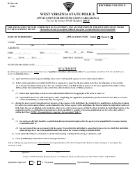 Form WVSP44L Application for Identification Card (Leosa) - West Virginia