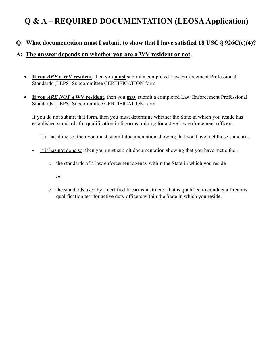 Form WVSP44L Application for Identification Card (Leosa) - West Virginia, Page 2