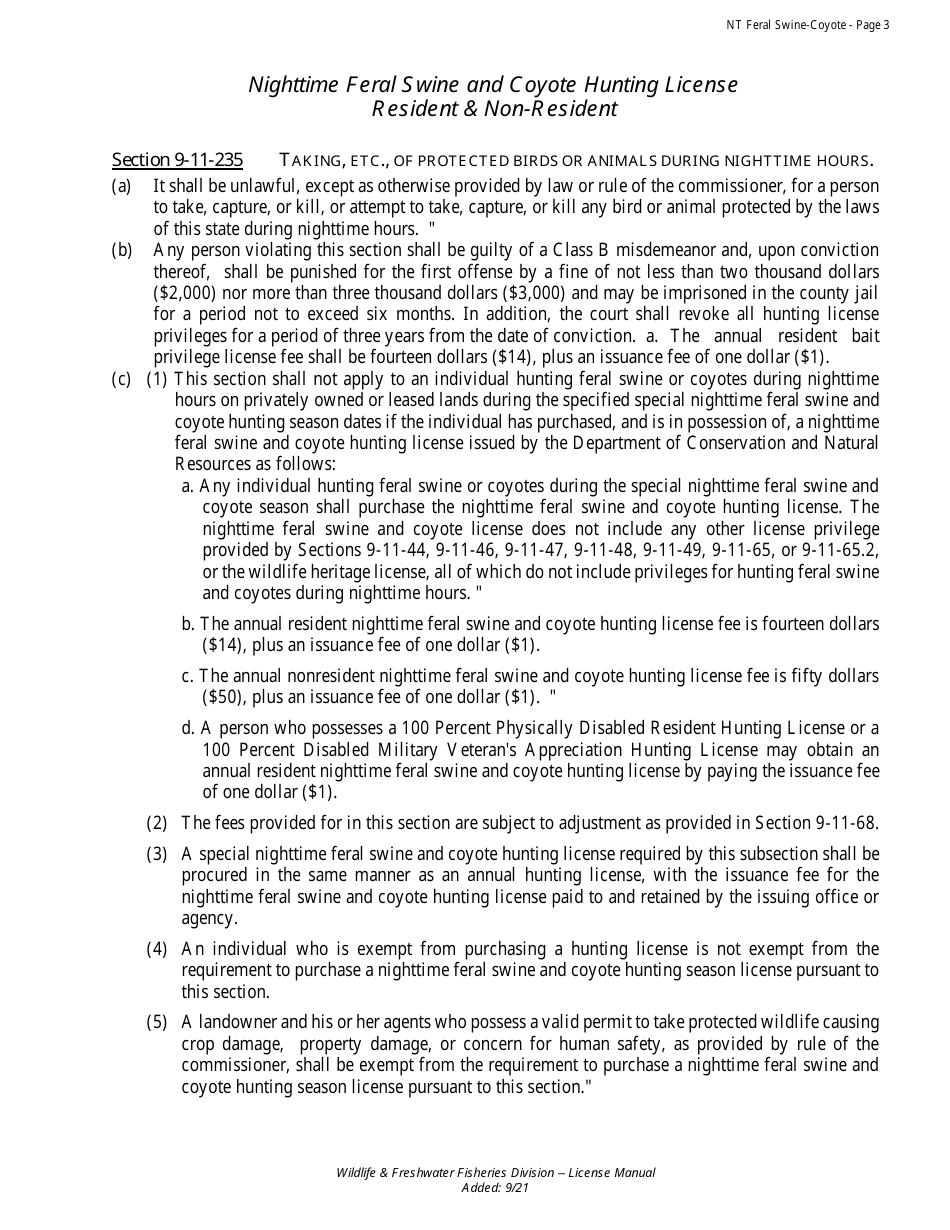 Disabled Nighttime Feral Swine  Coyote Hunting License - Ssa or VA 100% Disability - Alabama, Page 4