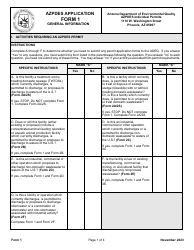 AZPDES Form 1 AZPDES Application - General Information - Arizona