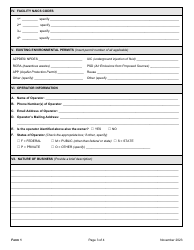 AZPDES Form 1 AZPDES Application - General Information - Arizona, Page 3