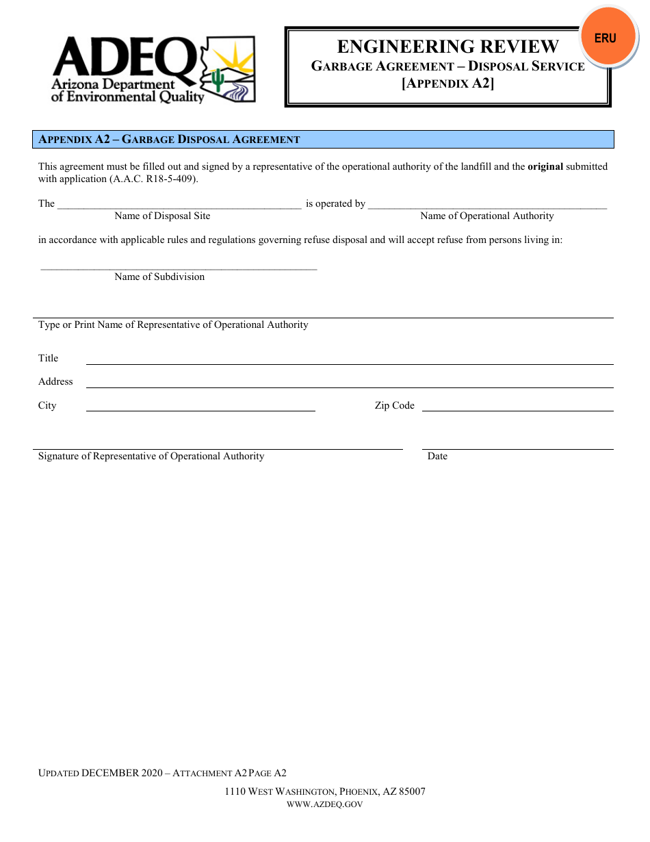 Engineering Review - Approval of Sanitary Facilities for Subdivisions - Arizona, Page 8