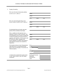 Character/Background Reference Form for Hazardous Waste Facility Permit Application Form for Permit Applicant - Arizona, Page 3