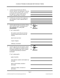 Character/Background Reference Form for Hazardous Waste Facility Permit Application Form for Permit Applicant - Arizona, Page 4
