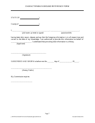 Character/Background Reference Form for Hazardous Waste Facility Permit Application Form for Permit Applicant - Arizona, Page 8