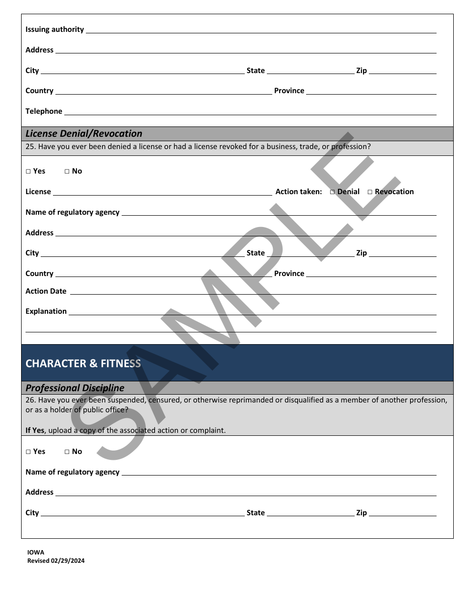 Character Report Application - Sample - Iowa, Page 18