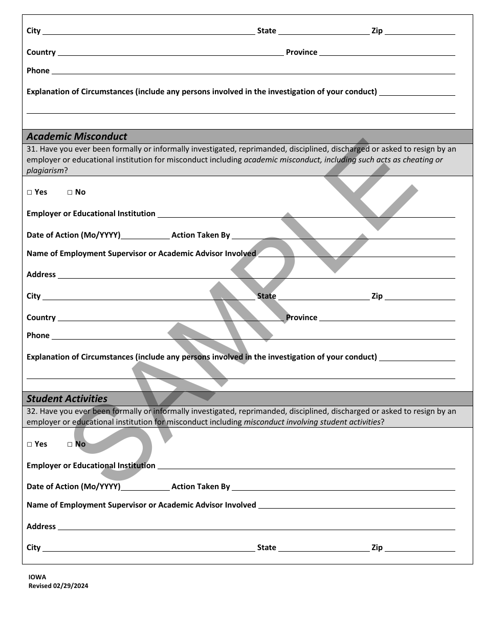 Character Report Application - Sample - Iowa, Page 21
