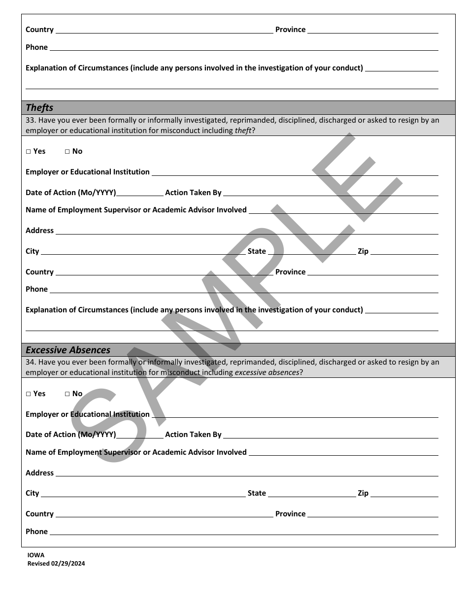 Character Report Application - Sample - Iowa, Page 22